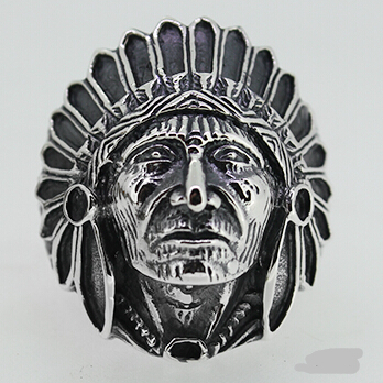Indian Chiefs Vintage Silver Men Ring